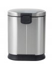 Відро для сміття з педаллю та плавним закриттям Mixxus Premium Strong-TC0120 SS Color 20 л нержавійка