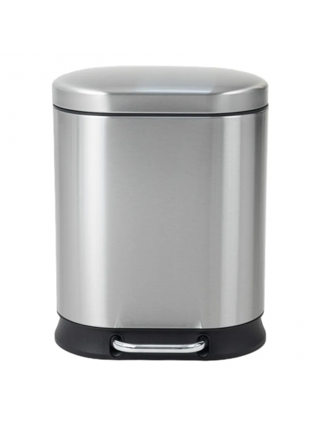 Відро для сміття з педаллю та плавним закриттям Mixxus Premium Strong-TC0105 SS Color 5 л нержавійка