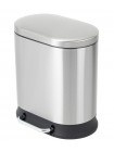 Ведро для мусора с педалью с плавным закрытием Mixxus Premium Strong-TC0105 SS Color 5 л нержавейка