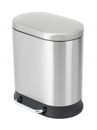 Відро для сміття з педаллю та плавним закриттям Mixxus Premium Strong-TC0105 SS Color 5 л нержавійка