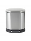 Ведро для мусора с педалью с плавным закрытием Mixxus Premium Strong-TC0105 SS Color 5 л нержавейка