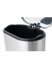 Ведро для мусора с педалью с плавным закрытием Mixxus Premium Strong-TC0105 SS Color 5 л нержавейка
