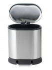Ведро для мусора с педалью с плавным закрытием Mixxus Premium Strong-TC0105 SS Color 5 л нержавейка