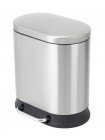Відро для сміття з педаллю та плавним закриттям Mixxus Premium Strong-TC0105 SS Color 5 л нержавійка