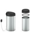 Сенсорне кругле відро для сміття Mixxus Premium Ellipse-TC0109 Chrome-Black 9 л хром-чорне MI7083