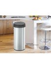 Сенсорное круглое ведро для мусора Mixxus Premium Ellipse-TC0109 Chrome-Black 9 л хром-чёрное MI7083