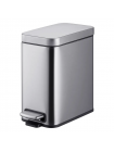 Прямоугольное ведро для мусора с плавным закрытием Mixxus Premium Quadro-TC0105 SS Color 5 л нержавейка