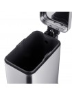 Прямоугольное ведро для мусора с плавным закрытием Mixxus Premium Quadro-TC0105 SS Color 5 л нержавейка