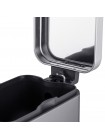 Прямоугольное ведро для мусора с плавным закрытием Mixxus Premium Quadro-TC0105 SS Color 5 л нержавейка
