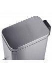 Прямоугольное ведро для мусора с плавным закрытием Mixxus Premium Quadro-TC0105 SS Color 5 л нержавейка