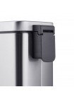 Прямоугольное ведро для мусора с плавным закрытием Mixxus Premium Quadro-TC0105 SS Color 5 л нержавейка