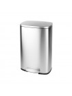 Прямокутне відро для сміття з плавним закриттям Mixxus Bevel-TC0112 SS Color 12 л нержавійка