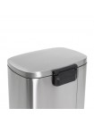 Прямокутне відро для сміття з плавним закриттям Mixxus Bevel-TC0112 SS Color 12 л нержавійка