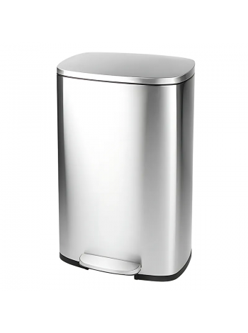 Прямокутне відро для сміття з плавним закриттям Mixxus Bevel-TC0112 SS Color 12 л нержавійка