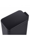 Прямоугольное ведро для мусора с плавным закрытием Mixxus Premium Quadro-TC0105 Black 5 л чёрный