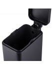 Прямоугольное ведро для мусора с плавным закрытием Mixxus Premium Quadro-TC0105 Black 5 л чёрный