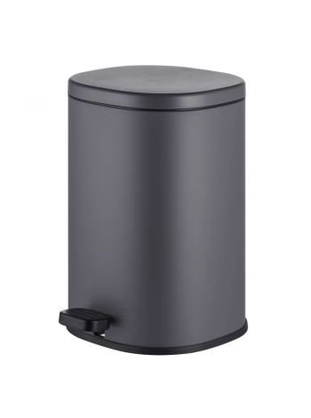 Овальне відро для сміття з плавним закриттям Mixxus Premium Olivary-TC0105 Graphite 5 л графіт