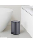 Овальне відро для сміття з плавним закриттям Mixxus Premium Olivary-TC0105 Graphite 5 л графіт