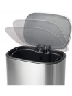 Овальне відро для сміття з плавним закриттям Mixxus Premium Diverse-TC0105 SS Color 5 л нержавійка
