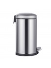 Овальне відро для сміття з плавним закриттям Mixxus Premium Topper-TC0205 SS Color 5 л нержавійка