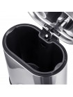 Овальне відро для сміття з плавним закриттям Mixxus Premium Topper-TC0205 SS Color 5 л нержавійка