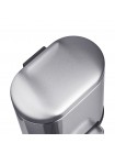 Овальне відро для сміття з плавним закриттям Mixxus Premium Topper-TC0205 SS Color 5 л нержавійка