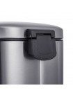 Овальне відро для сміття з плавним закриттям Mixxus Premium Topper-TC0205 SS Color 5 л нержавійка