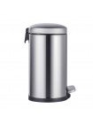 Овальне відро для сміття з плавним закриттям Mixxus Premium Topper-TC0205 SS Color 5 л нержавійка