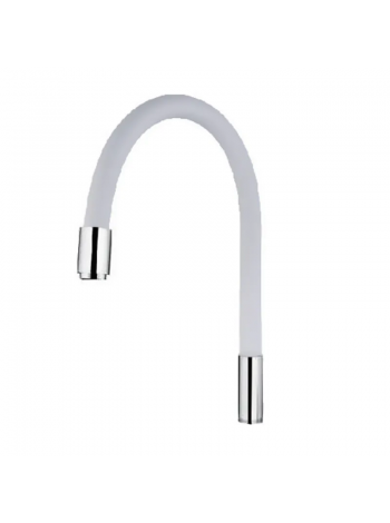 Силиконовый излив для смесителя белый Mixxus Premium MI0557