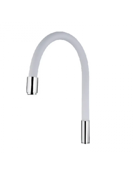 Силіконовий вилив для змішувача білий Mixxus Premium MI0557