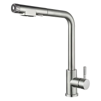 Смеситель для кухни с выдвижным изливом Mixxus LUX-021 PULL из нерж. стали SUS304 MI8229