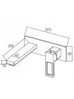 Смеситель для умывальника встраиваемый KOER KB-16009-01 хром KR5979
