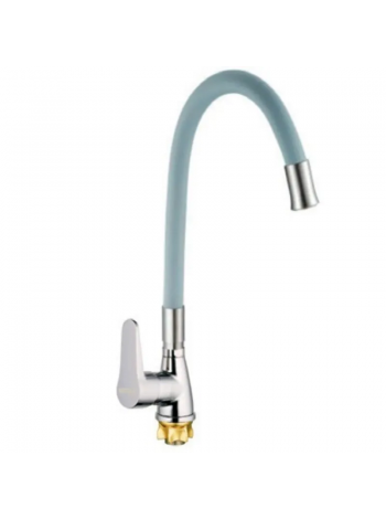 Смеситель для кухни Mixxus SOP4-146 Reflector Gray с серым силиконовым изливом MI6492