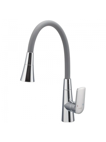 Смеситель для кухни Mixxus Premium Matis 011-T NUT Refl.Gray хром-излив серый MI8267