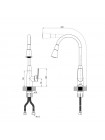 Смеситель для кухни Mixxus Premium Matis 011-T NUT Refl.Gray хром-излив серый MI8267