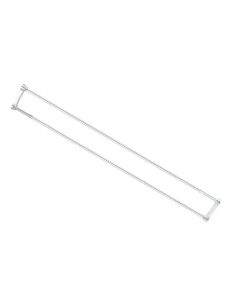 Штанга для шторки телескопічна з тримачем рушника Mixxus CRA-D-125x225 125cm-225cm алюміній БЛІСТЕР AC3589