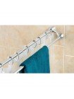 Штанга для шторки телескопічна з тримачем рушника Mixxus CRA-D-125x225 125cm-225cm алюміній БЛІСТЕР AC3589