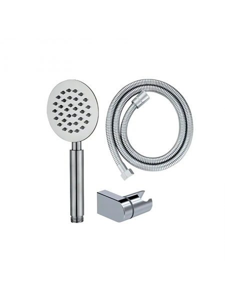Душовий набір Mixxus Shower SET-01.SUS шланг, лійка, кронштейн з нерж. сталі MI6156