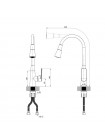 Смеситель для кухни Mixxus Premium Matis 011-T NUT Graphite Refl.Black граф.-сил.излив черный MI8268