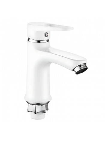 Змішувач для умивальника Mixxus Elba 001 NUT WHITE без підводу MI6584