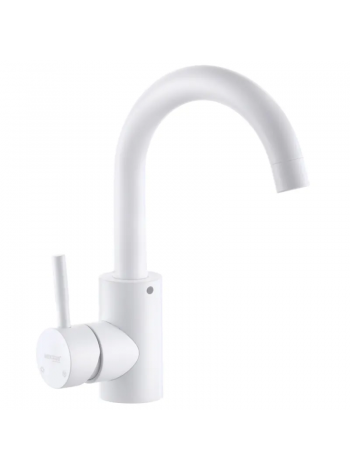 Смеситель для умывальника Mixxus SUS-011-B White из нерж. стали SUS304 MI5754
