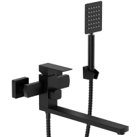 Смеситель для ванны чёрный Mixxus KUB-007 Euro Black с нержавеющей стали SUS304 MI6095
