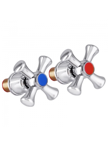 Ручки для смесителя Mixxus Handles SET-A827 (с кранбуксами, пара) керамика (MI6940)
