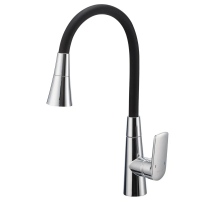 Змішувач для кухні Mixxus Premium Matis 011-T NUT Refl.Black хром-вилив чорний MI8266
