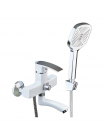Змішувач для ванної кімнати Mixxus Magnum 009 Euro White-Chrome MI6203