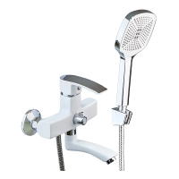 Смеситель для ванной Mixxus Magnum 009 Euro White-Chrome MI6203