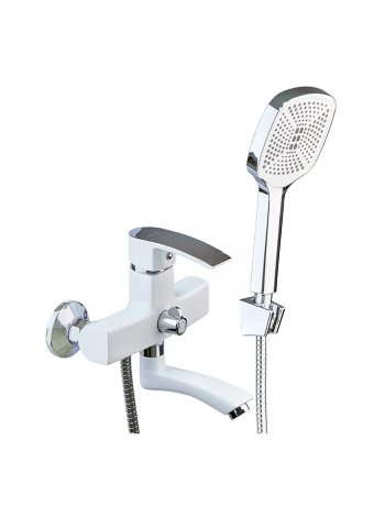 Змішувач для ванної кімнати Mixxus Magnum 009 Euro White-Chrome MI6203