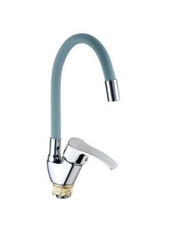 Змішувач для кухні Mixxus YUB4-279 Reflector Gray із сірим силіконовим виливом MI6485