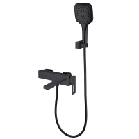 Смеситель для ванны с коротким изливом KOER KB-41009-05 черный KR6018