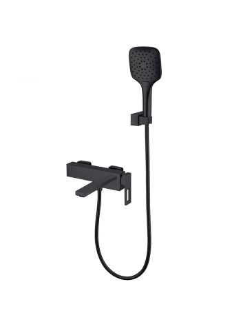 Смеситель для ванны с коротким изливом KOER KB-41009-05 черный KR6018